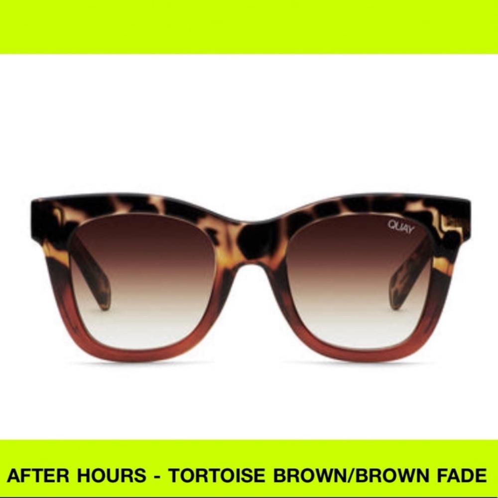 Quay After Hours Tortoise Fade Sunglasses